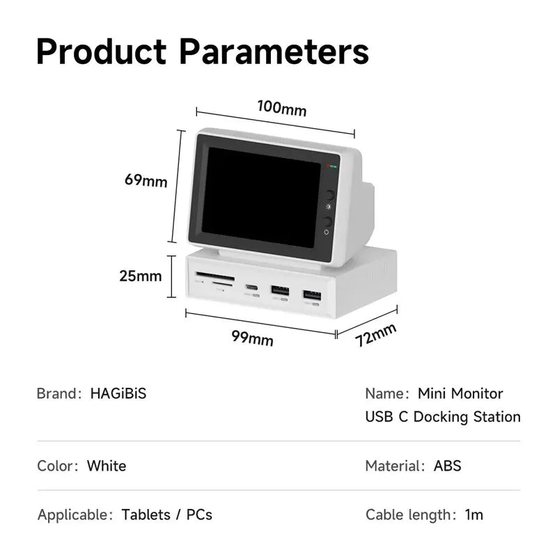 Hagibis 3.5inch IPS Mini