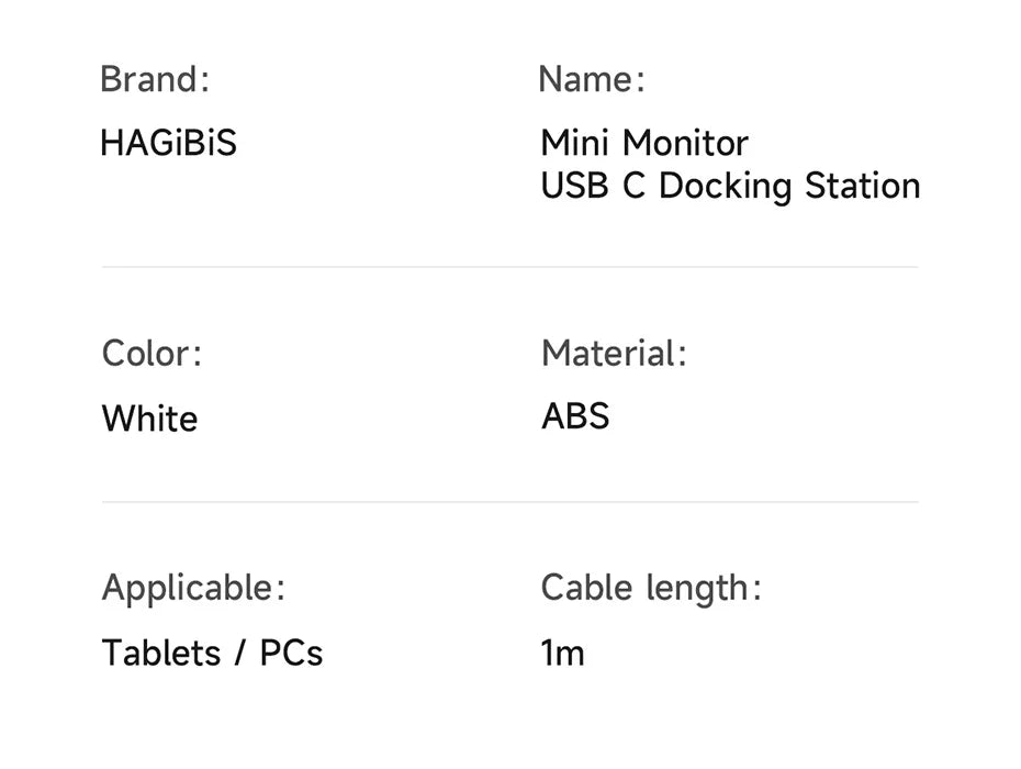 Hagibis 3.5inch IPS Mini