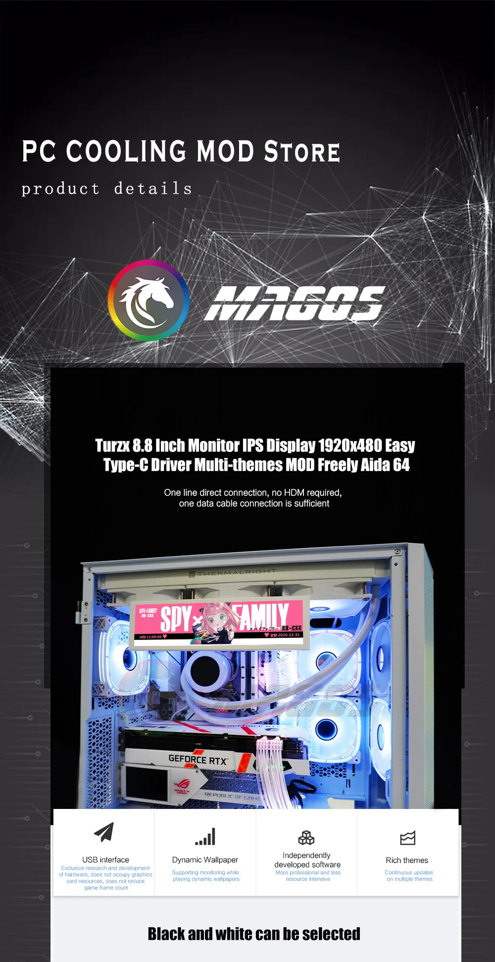 Turning 8.8 Inch IPS Monitor PC Hardware Monitoring